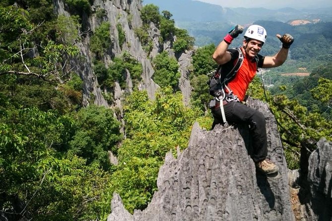Climb and Abseiling Hidden Pinnacles of Takun - Safety briefing and the first 20-meter climb