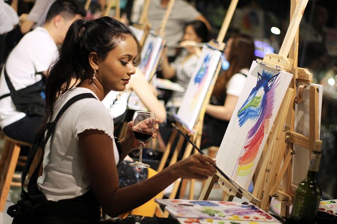 Sip & Paint Night - The painting lesson, step by step